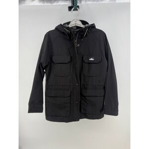 Penfield Womens Kasson 80/20 Black‎ Hooded Jacket Size M Full Zip